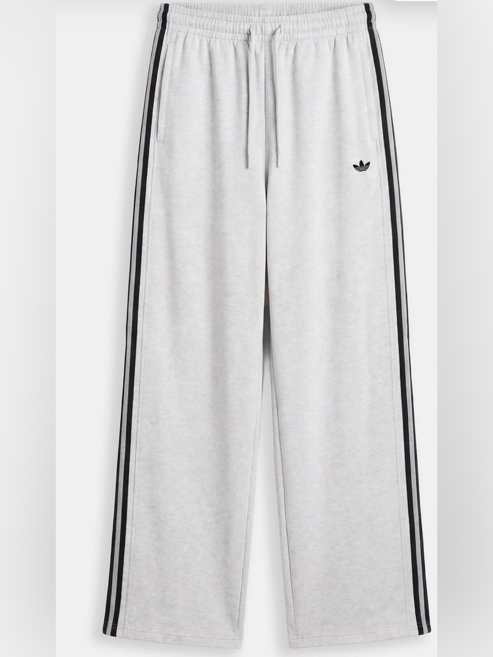 Adidas x Asos Limited Edition Light Gray Sweatpants with Black Side Stripes